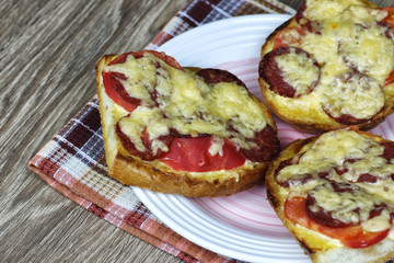 breakfast sandwich with hot milk