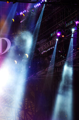 Stage Spotlight with Laser rays