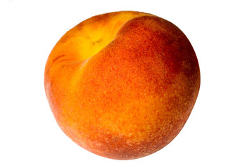 Obraz premium Peach on a white background