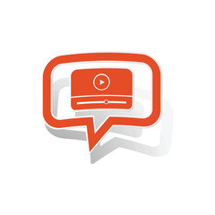 Watching message sticker, orange