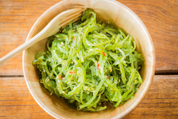 Delicious fresh seaweed spicy salad