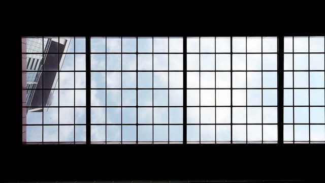 Sky and Clouds Through the Roof Window