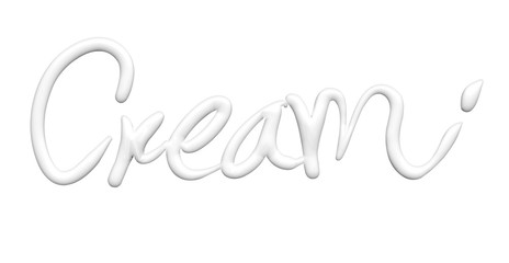 cream text design element