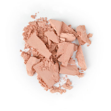 Close up of crushed cosmetic powder