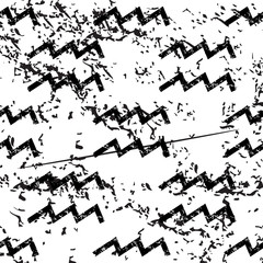 Aquarius pattern, grunge, monochrome