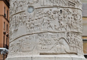 Relief, Trajanssäule, Rom