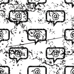 E-mail message pattern, grunge, monochrome