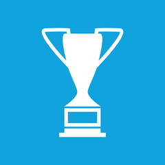 Trophy cup icon, simple