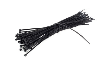 Obraz na płótnie Canvas black cable ties