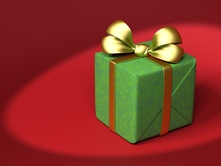 Gift Box In Spotlight