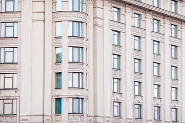 Fototapeta premium Architecture multi-storey building with many windows