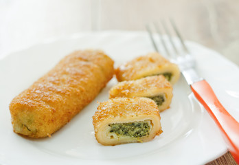 croquettes stuffed with spinach