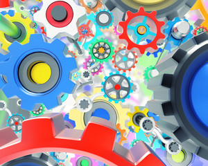 Obraz premium 3D gears