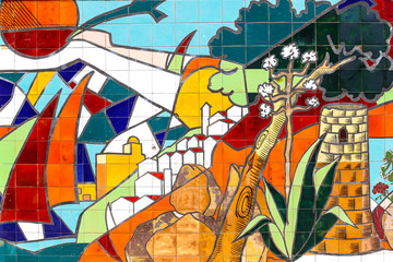 Mosaic Wall Urban Art