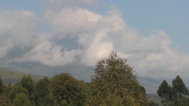 A beautiful time lapse of the Virunga volcanoes on the Rwanda Congo border.