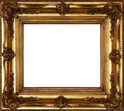 Classic gold frame.