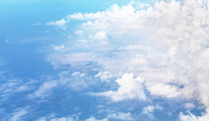 Sky above the clouds