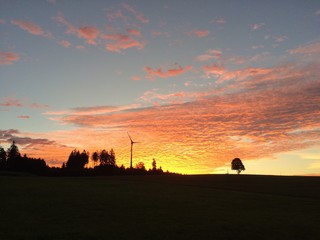 Naklejka premium Wolkenspiel