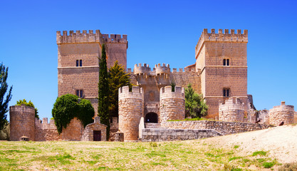 Naklejka premium General view of castle of Ampudia