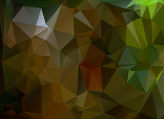 low poly background brown and green