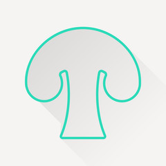 Vector mushroom icon.