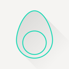 Vector egg icon.