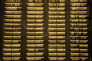 Gold bracelet showcase near Grand bazaar