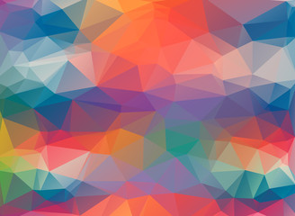 low poly shape colorful background