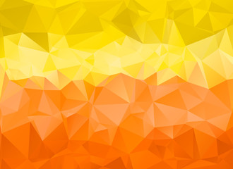 low poly yellow and orange background