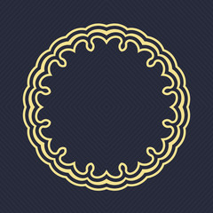 Monogram frame template. Vector illustration