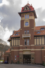 Funicular station - Imperial,Karlovy Vary,Czech famous spa place