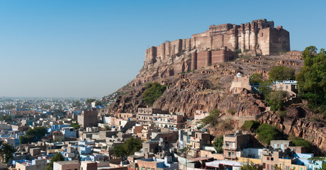 Fototapeta premium Meherangarth Fort, Jodhpur, Rajasthan, India.