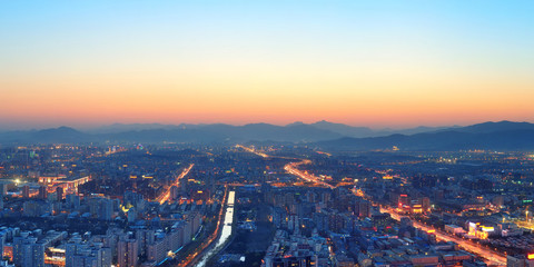Fototapeta premium Beijing sunset