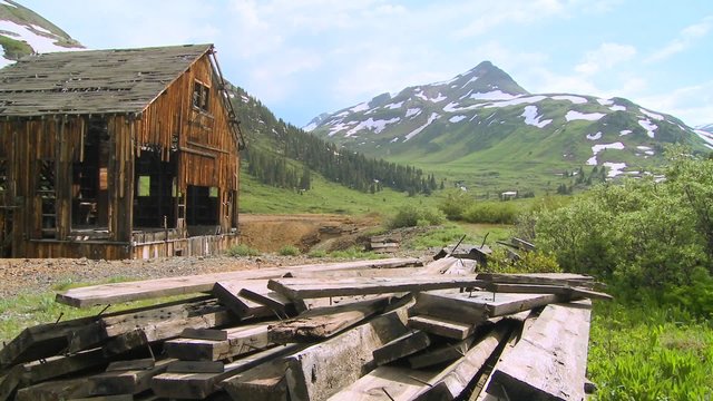 An abandoned mine in the Colorado Rocky Mountains.