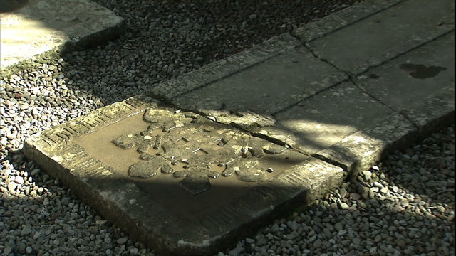 Detail of Cashel Castle grave marker