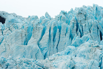 Aialik Glacier Ice Flow Pacific Ocean Alaska Coast