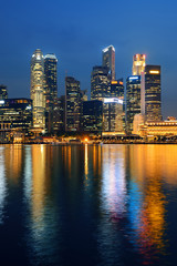 Obraz premium Panoramę Singapuru