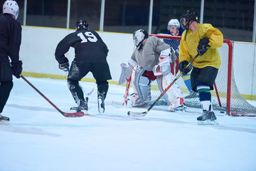 Naklejka premium ice hockey goalkeeper