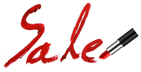 sale lipstick concept