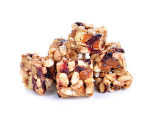 cereal bar isolated on white background