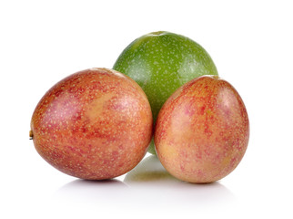 Passion fruit isolated on white background