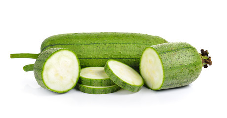 Sponge Gourd on white background