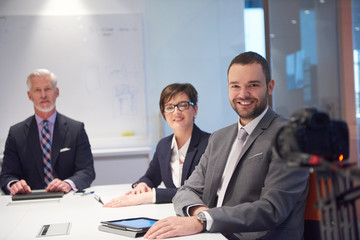 business people group on meeting