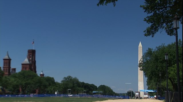WS Washington Mall with Smithsonian in bg