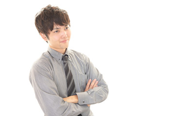 笑顔のビジネスマン