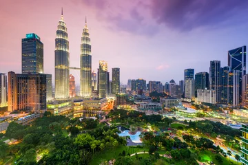 Keuken foto achterwand Kuala Lumpur Skyline van Kuala Lumpur