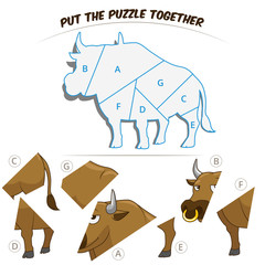 Puzzle game for chldren bull