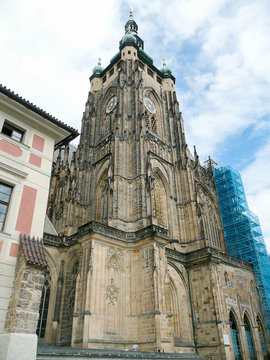 Facade of St Vitus Cathedral, Prague