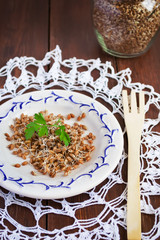 Wheat germ. selective focus