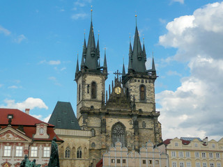 Fototapeta na wymiar Church of Our Lady before Tyn Prague